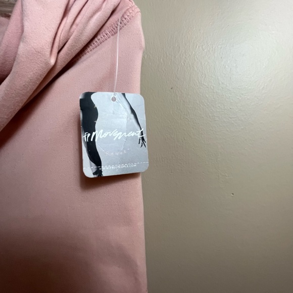 Free People Movement Pink Leggings W/ Tie SZ LG NWT - Picture 9 of 12